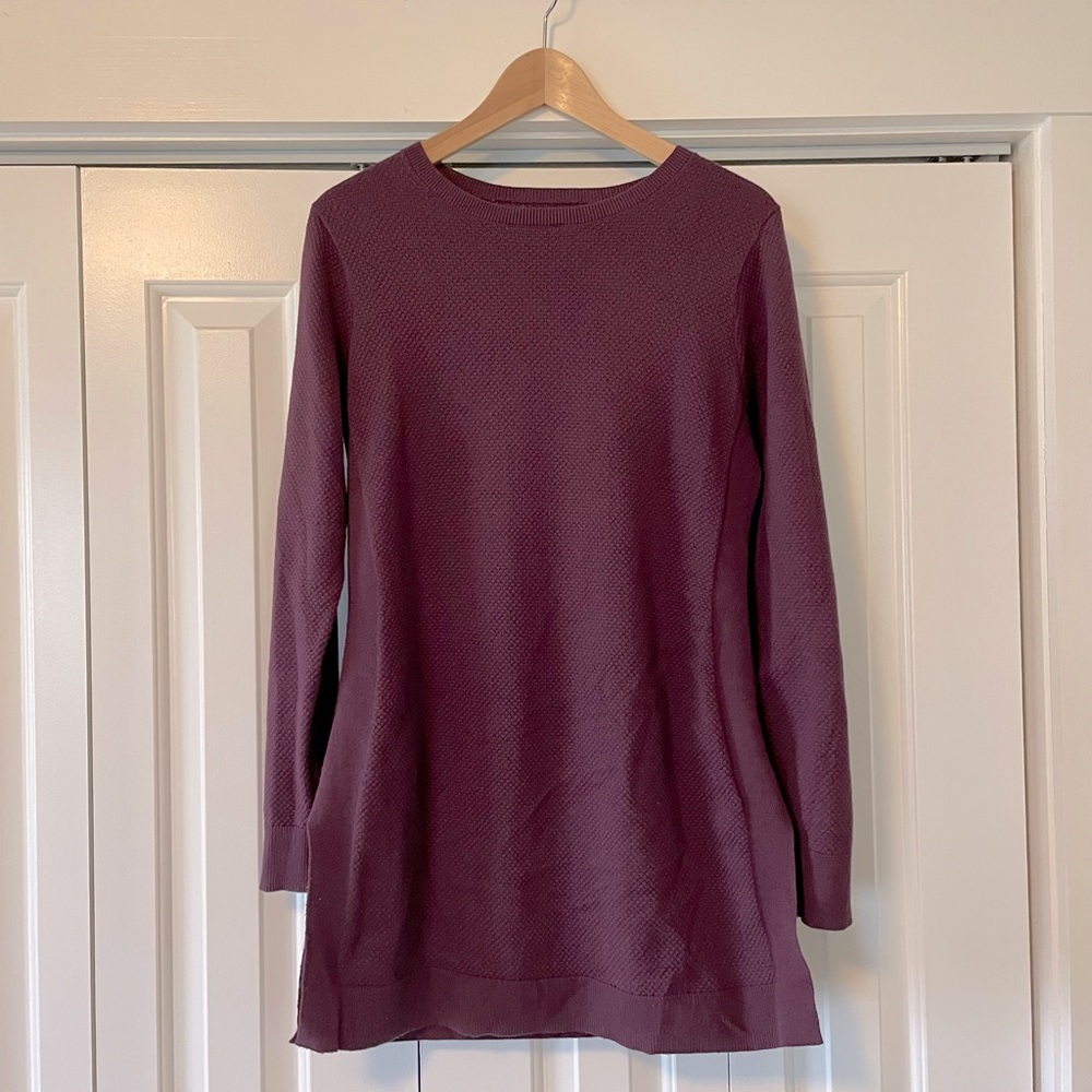 Duluth eggplant tunic sweater